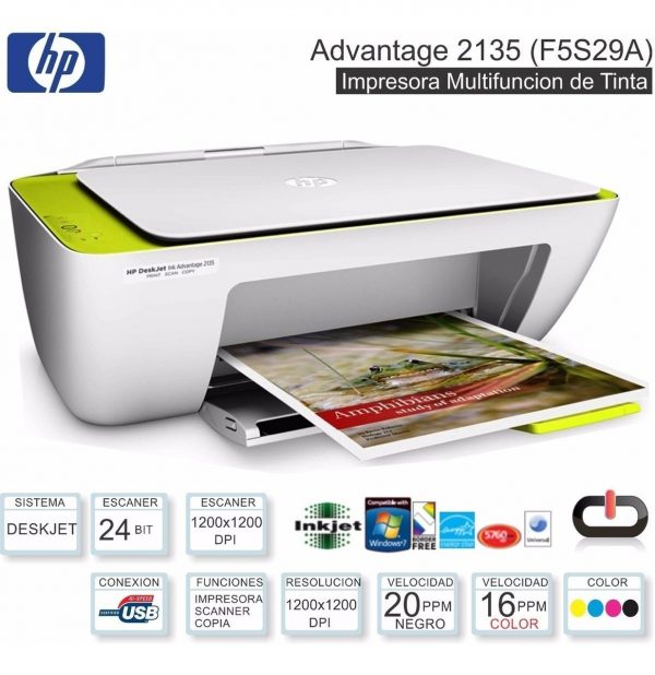 IMPRESORA MULTIFUNCIONAL HP DESKJET 2135 - Image 3